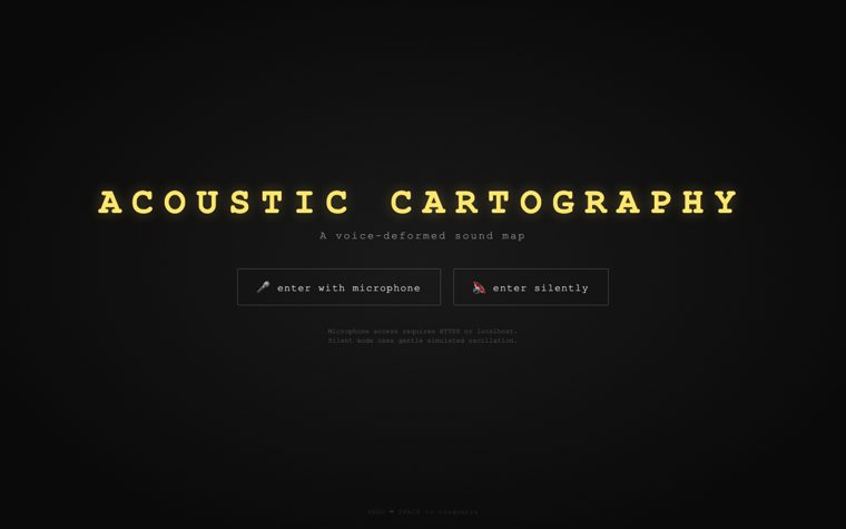 Acoustic Cartography