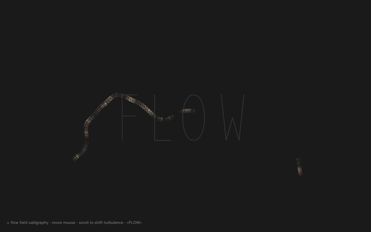Flow-Field Calligraphy