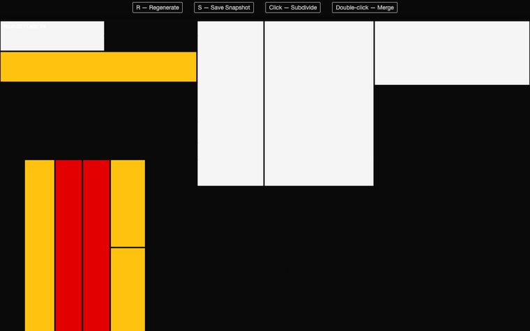 Mondrian Time Grid
