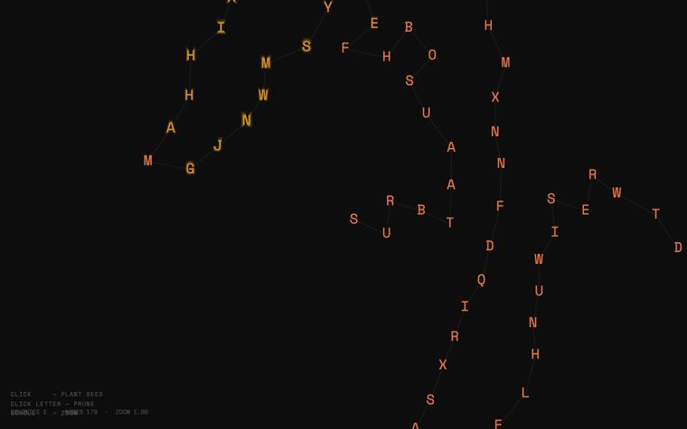 Typographic Coral Reef